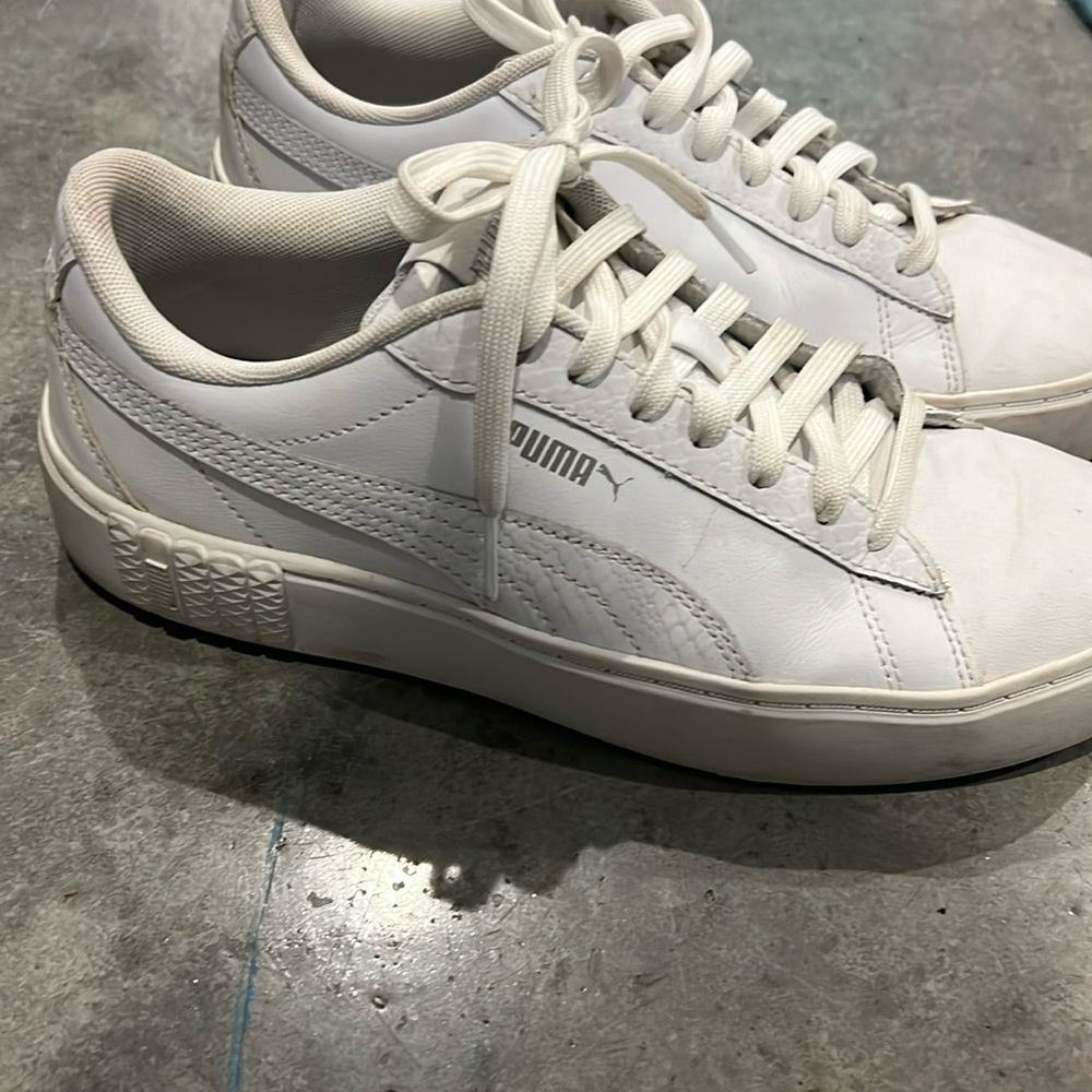 White Cali Puma size 9